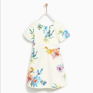 Zara Kid Open Back Print Long Dress
